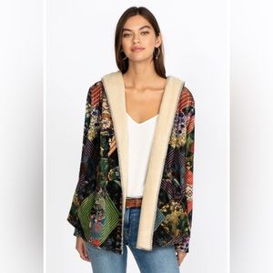 JOHNNY WAS biya imagination sherpa jacket hooded